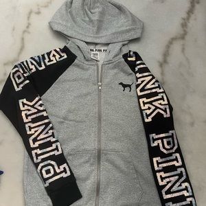Victoria Secret bling zip up hoodie